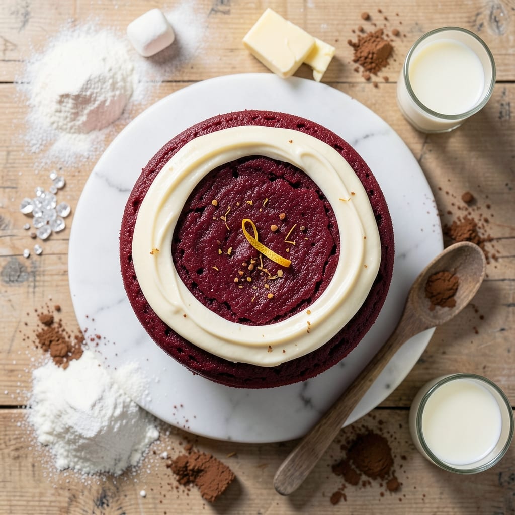 7-Inch Red Velvet Cake Recipe: Velvety Crimson Layers with Cream Cheese Frosting