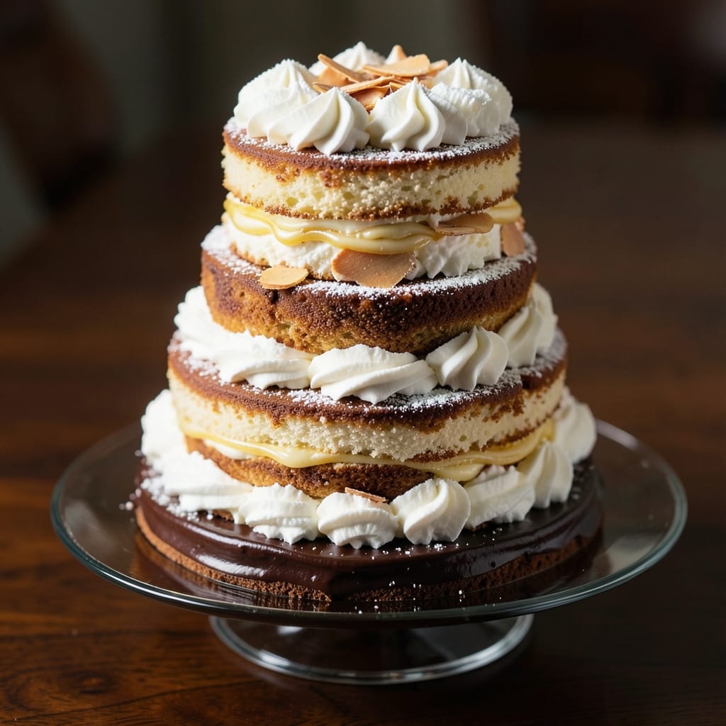 America's Cake Recipe: Vanilla Bean Swirl Magic with Buttery Crust