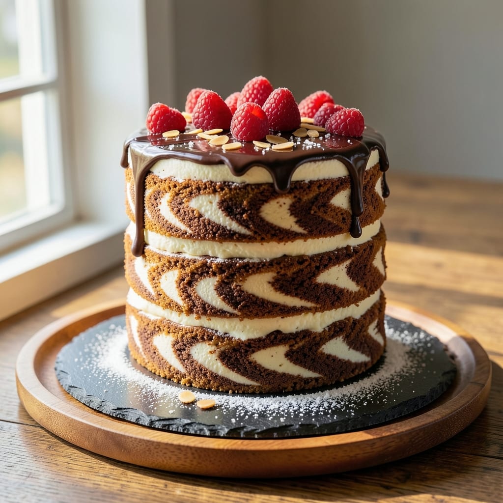 3 Layer Marble Cake Recipe: Swirled Vanilla-Chocolate Magic in One Tin