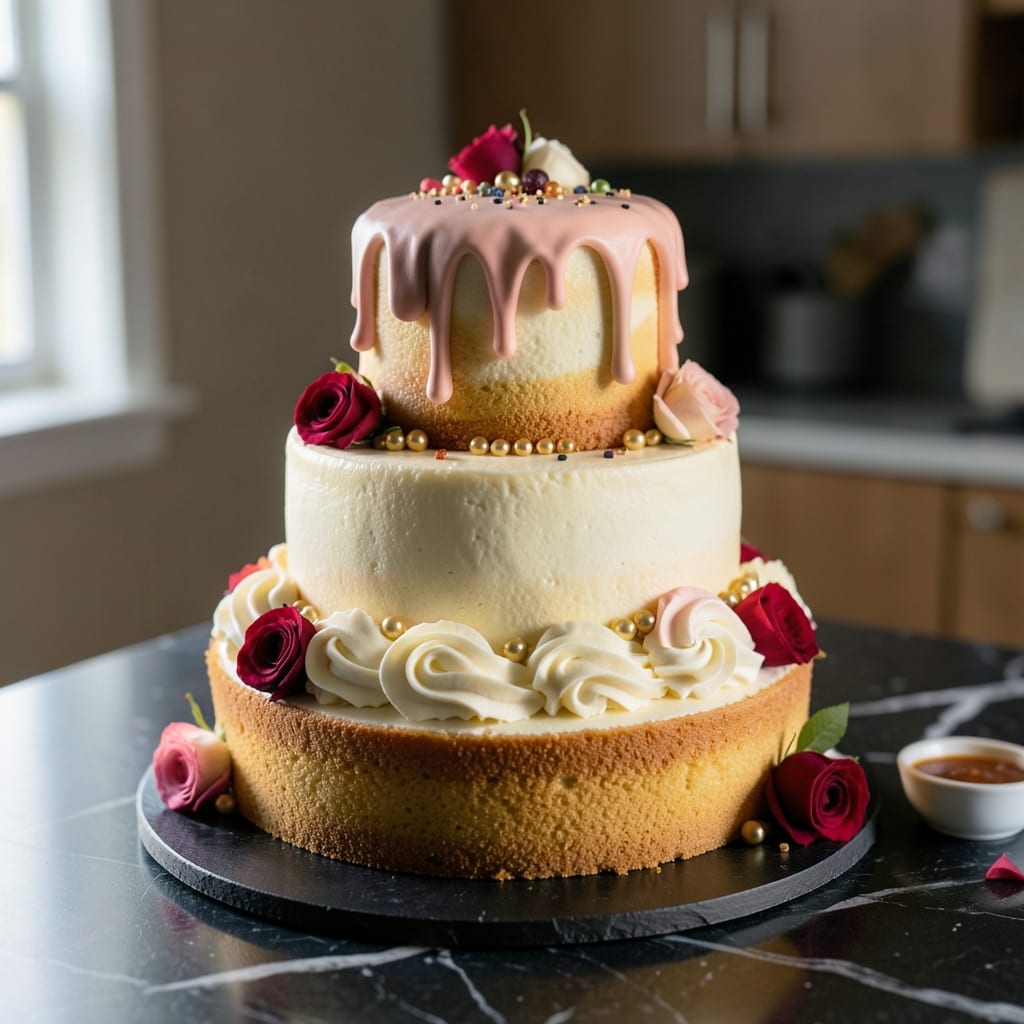 10 Inch Wedding Cake Recipe: Tiered Elegance With Edible Bridges