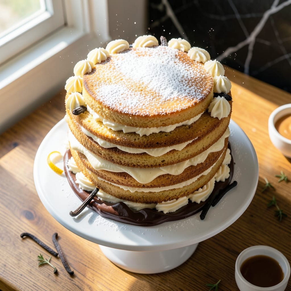 15-Minute Cake Recipe: One-Bowl Wonder With Vanilla Bean Swirls