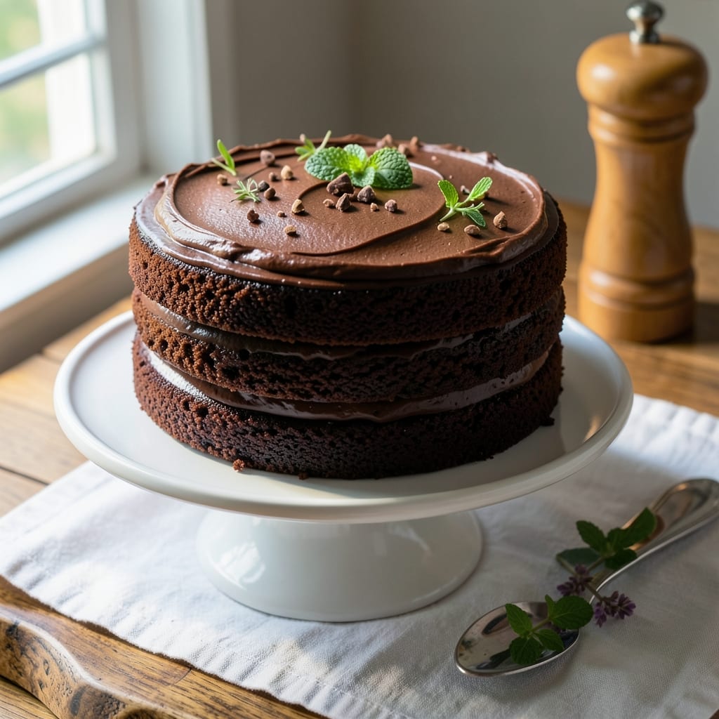 All-Chocolate Cake Recipe: Fudgy Crust to Moist Center Magic