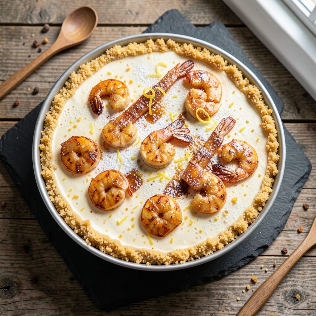 Alligator Shrimp Cheesecake Recipe: Swamp-Inspired Decadence With Crunchy Top