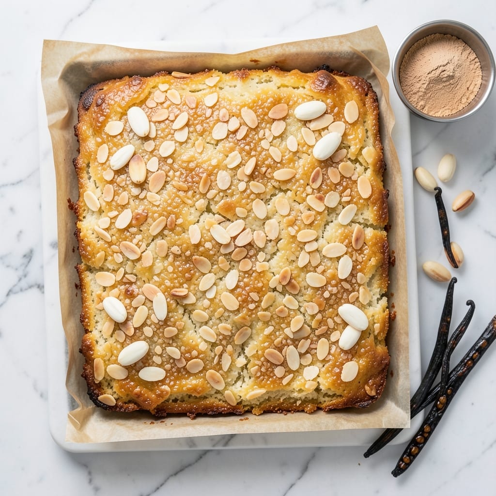 Marion's Kitchen Almond Sheet Cake Recipe: Vanilla-Infused Swirls and Crispy Almond Top
