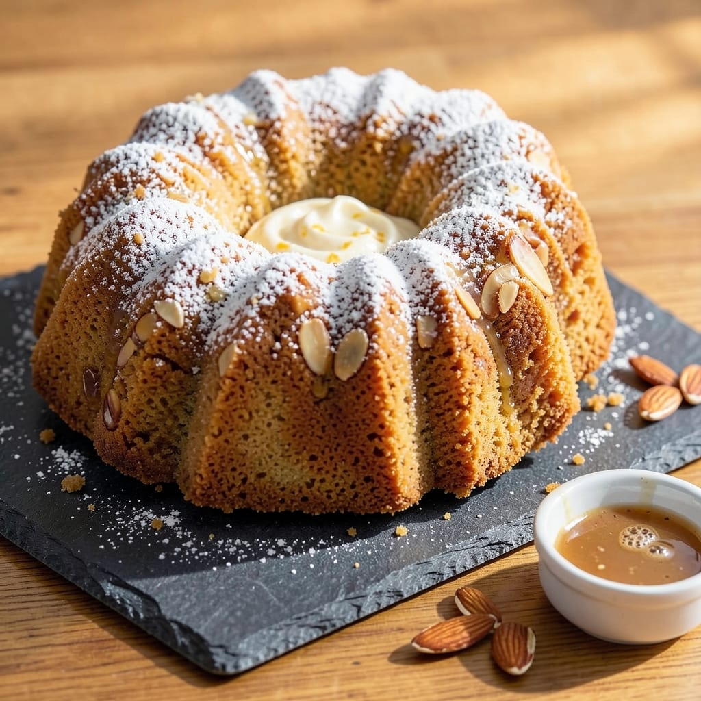 Almond Bundt Cake Recipe From Scratch: Golden Crown and Nutty Vanilla Swirls
