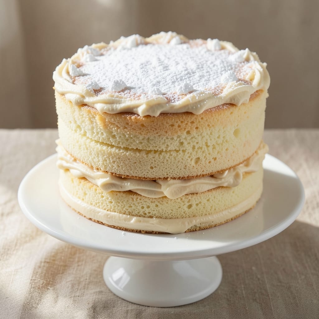 6-Sponge Cake Recipe: Stacked Height With Edible Bridges