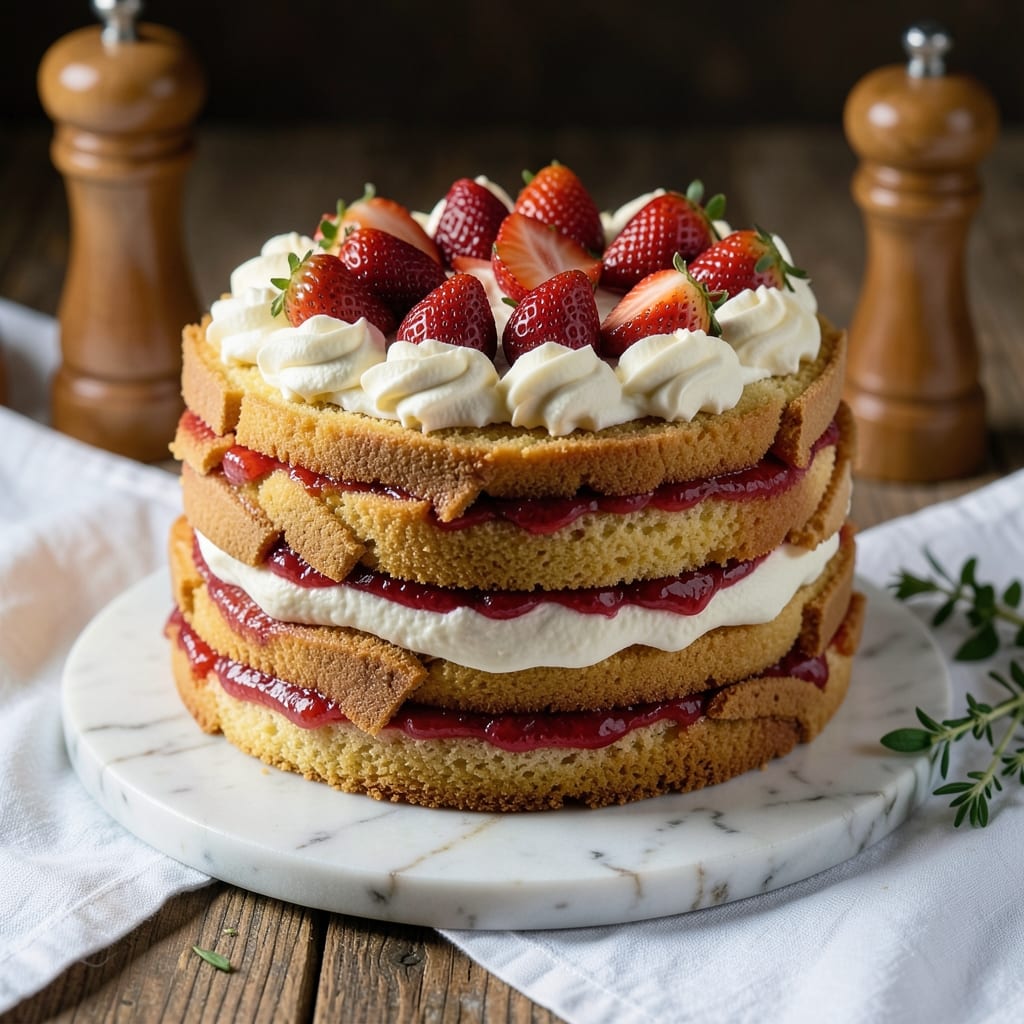 Ambrosia Bakery Fresh Strawberry Cake Recipe: Vanilla Bean Buttercream Swirls and Bursting Fruit Layers