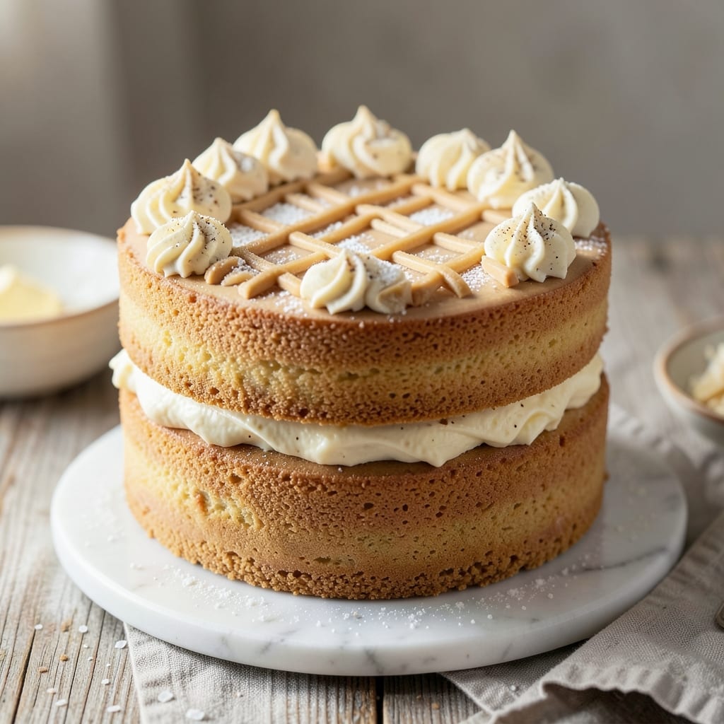 2 Layer Almond Cake Recipe: Nutty Vanilla Swirls and Crispy Top Magic
