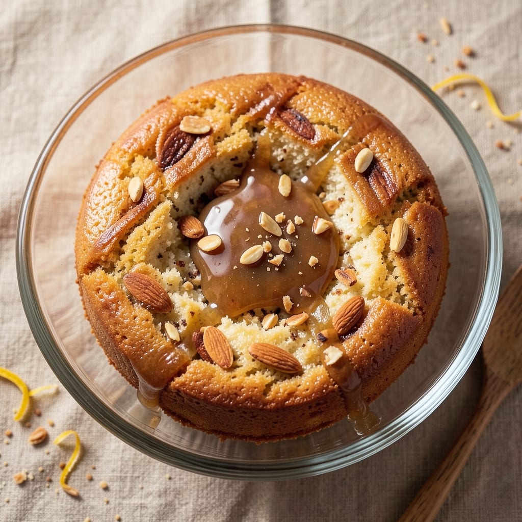 Almond Syrup Cake Recipe: Nutty Swirls and Crispy Top Layers