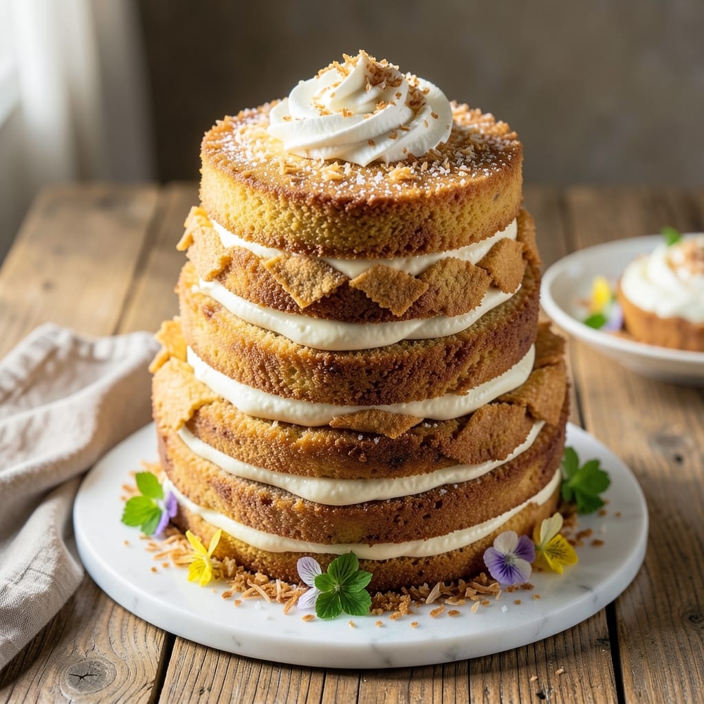 6 Layer Coconut Cake Recipe: Towering Moisture With Edible Coconut Bridges
