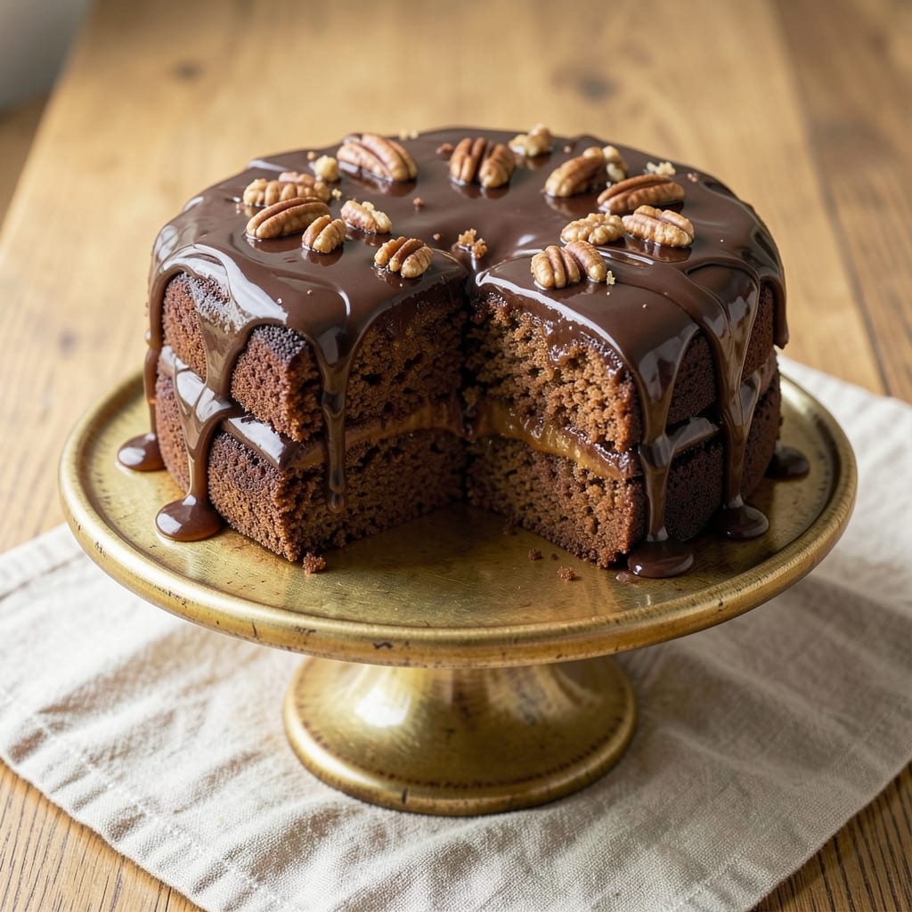 Amazing German Chocolate Cake Recipe: Walnut-Pecan Swirl With Coffee-Infused Moisture