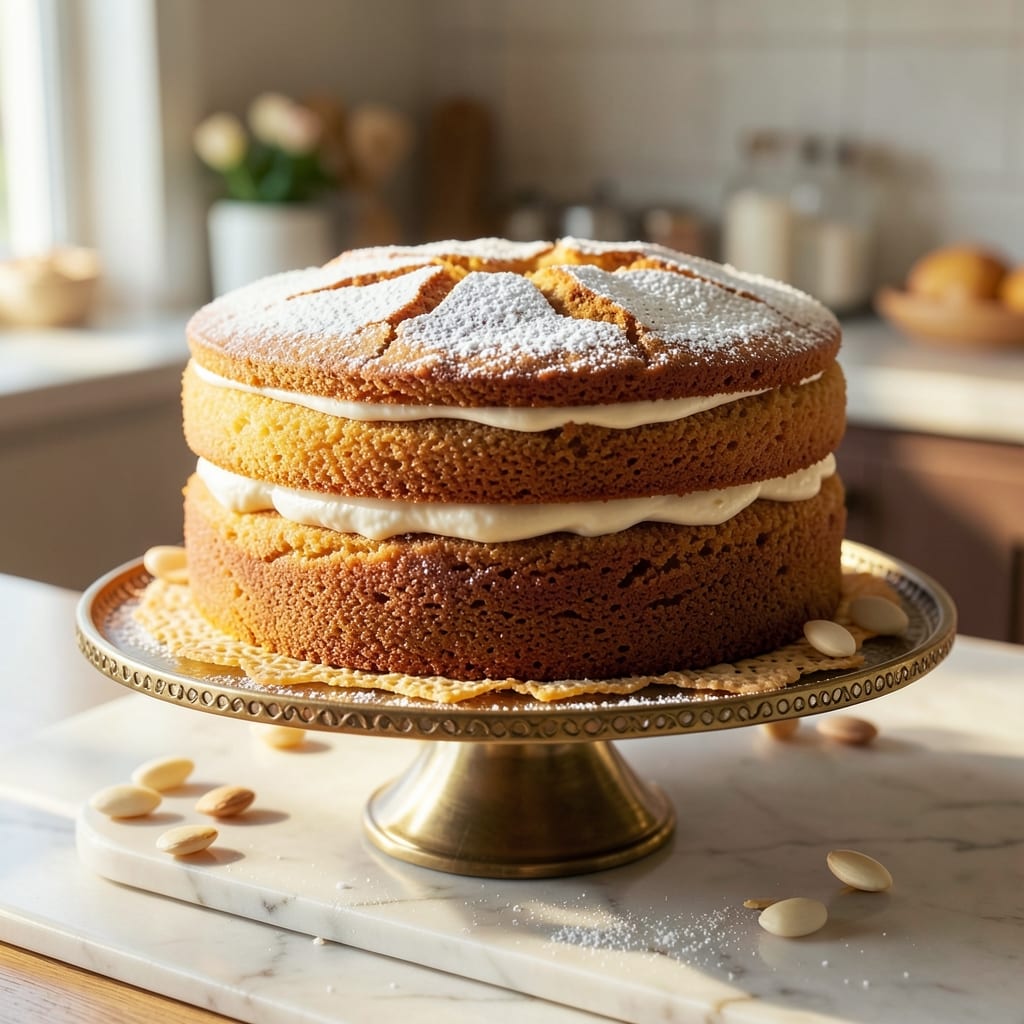 Almond Cake Recipe with Ground Almonds: Nutty Density and Vanilla Harmony