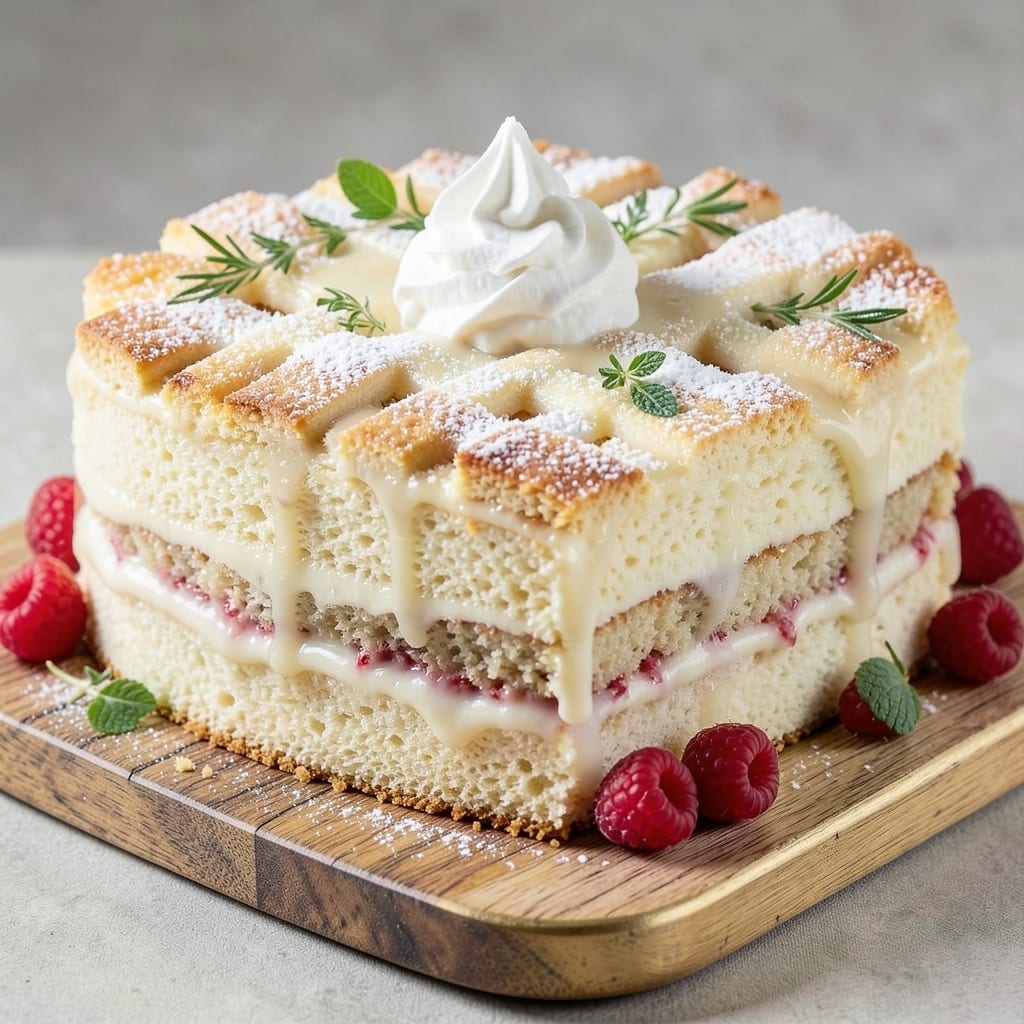 8x8 Tres Leches Cake Recipe: Triple-Layered Moisture With Vanilla Bean Swirls