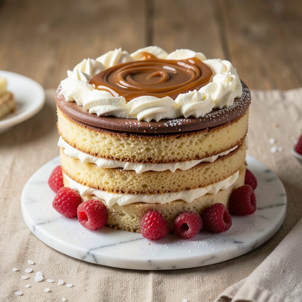 3 Layer 6 Inch Cake Recipe: Mini Masterpiece With Vanilla Buttercream Rivers