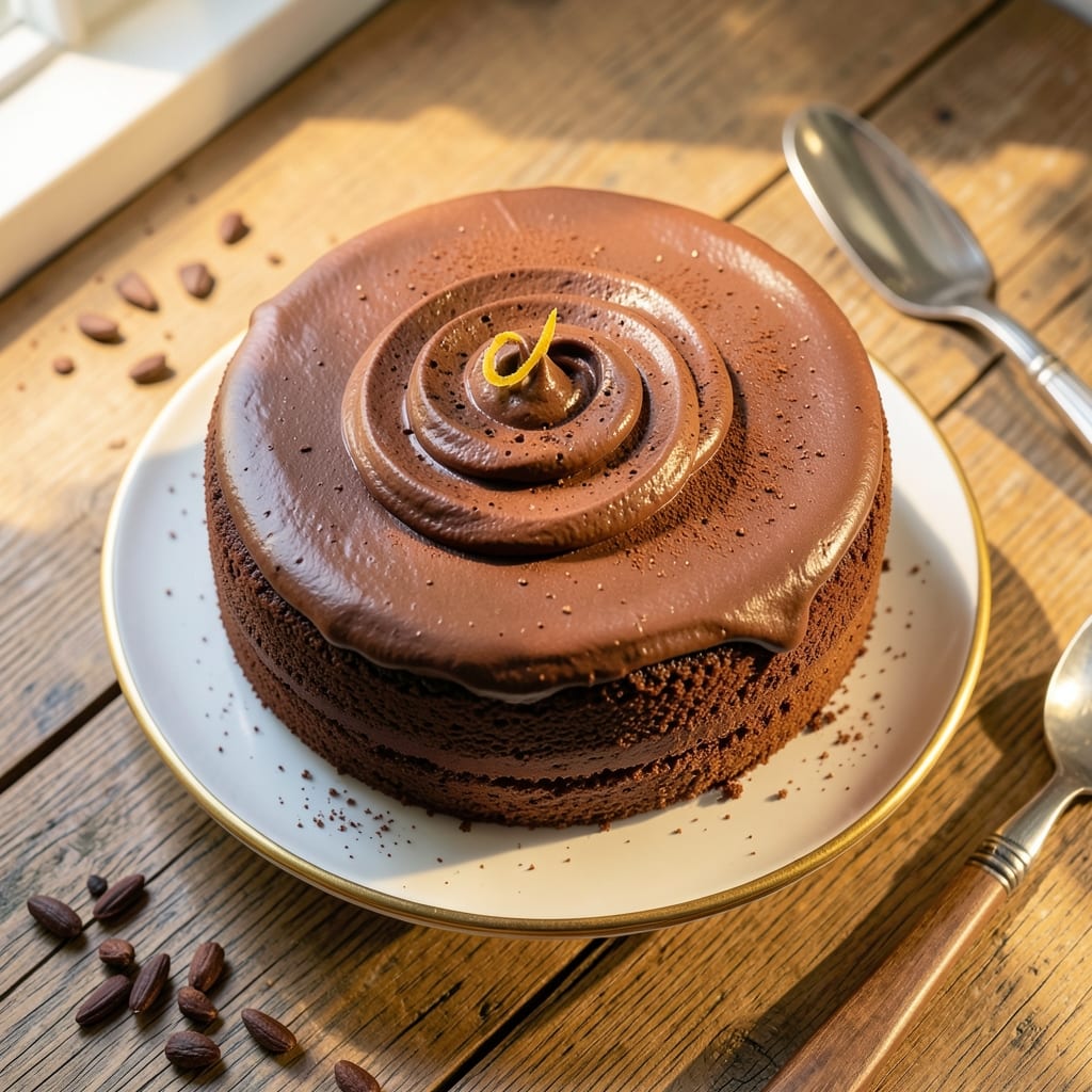 10-Inch Round Chocolate Cake Recipe: Triple-Layered Fudgy Cores and Crispy Top