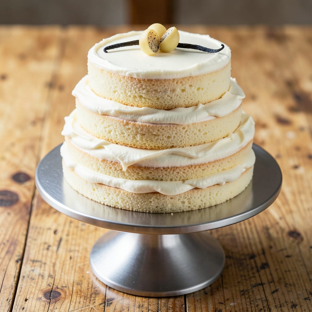 Alton Brown's White Cake Recipe: Vanilla-Infused Layers With Buttery Crispness