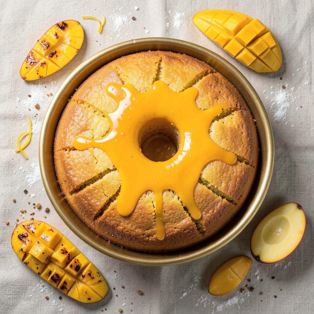 Alphonso Mango Cake Recipe: Golden Crust and Juicy Fruit Layers