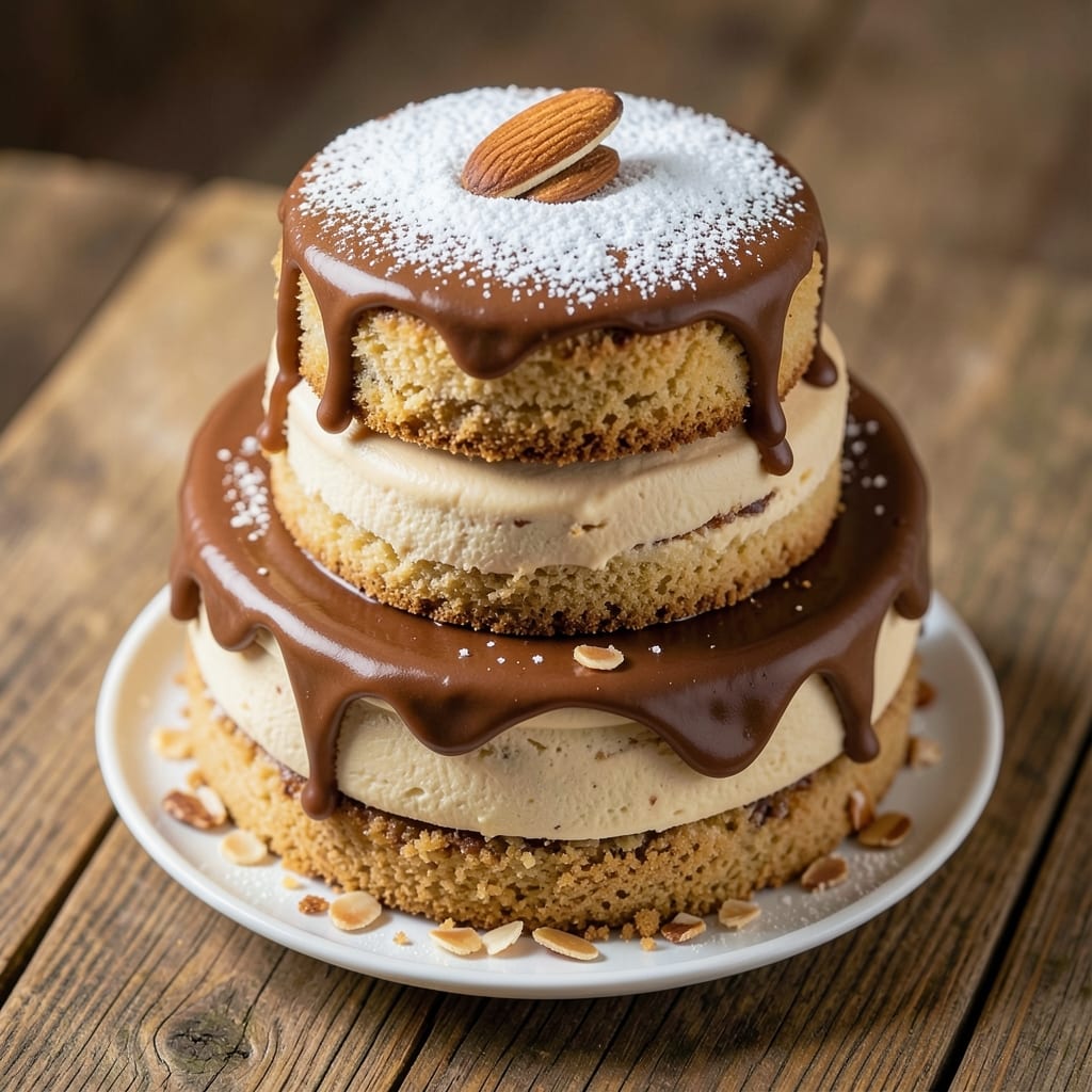 Amaretto Divine Cake Recipe: Nutty Liqueur Swirls With Silky Vanilla Layers