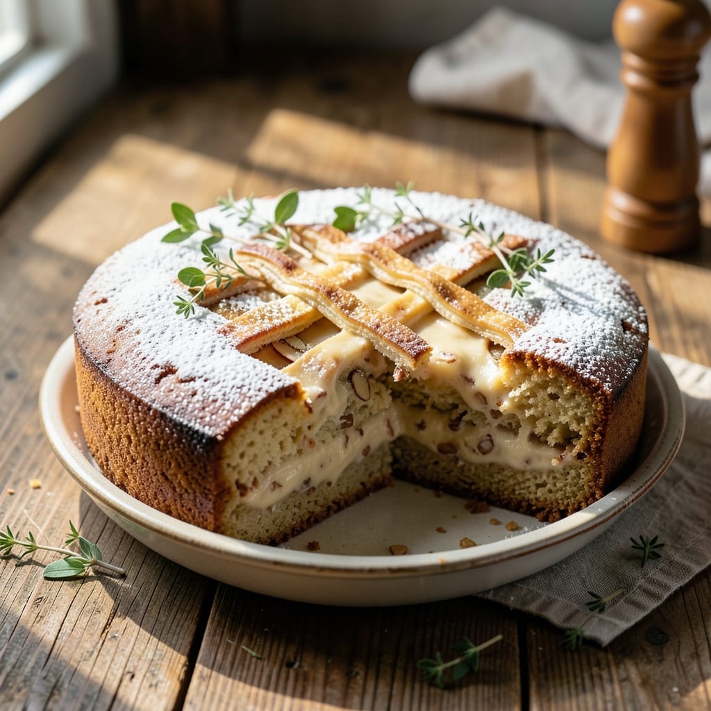 Almond Custard Coffee Cake Recipe: Vanilla-Infused Swirls and Buttery Crisp Crown