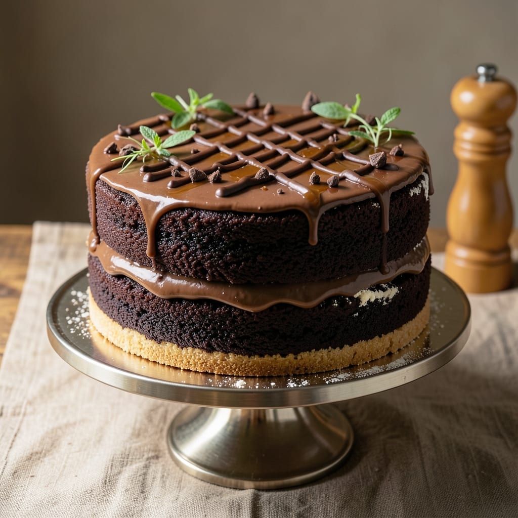 12-Inch Chocolate Cake Recipe: Moist Layers and Fudgy Crust Magic