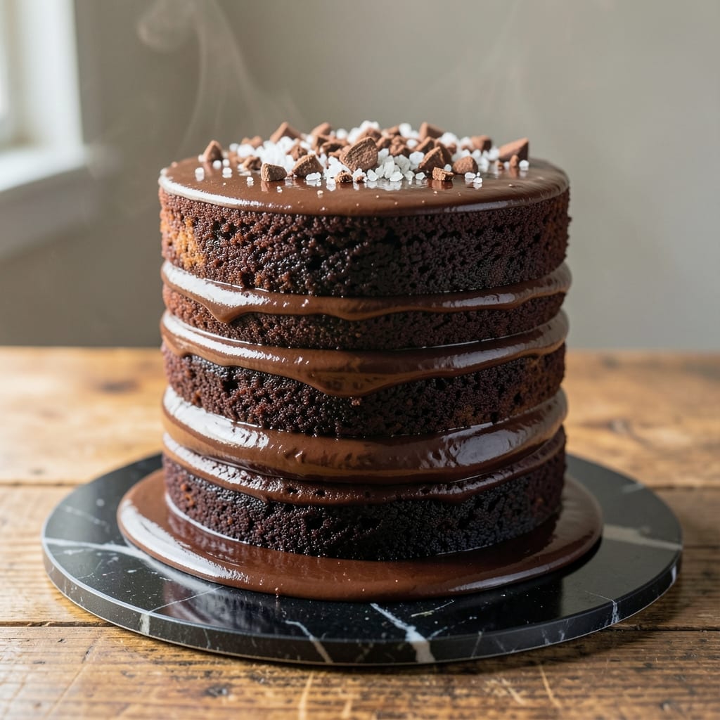 18 Layer Chocolate Cake Recipe: Precision Stacked Height With Edible Bridges