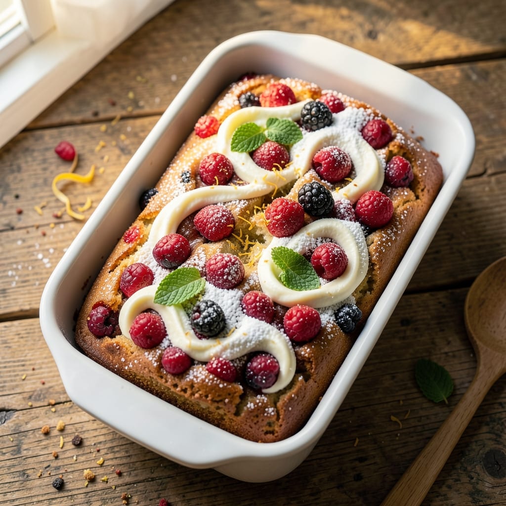 4th of July Pound Cake Recipe: Patriotic Vanilla and Berry Swirl Delight