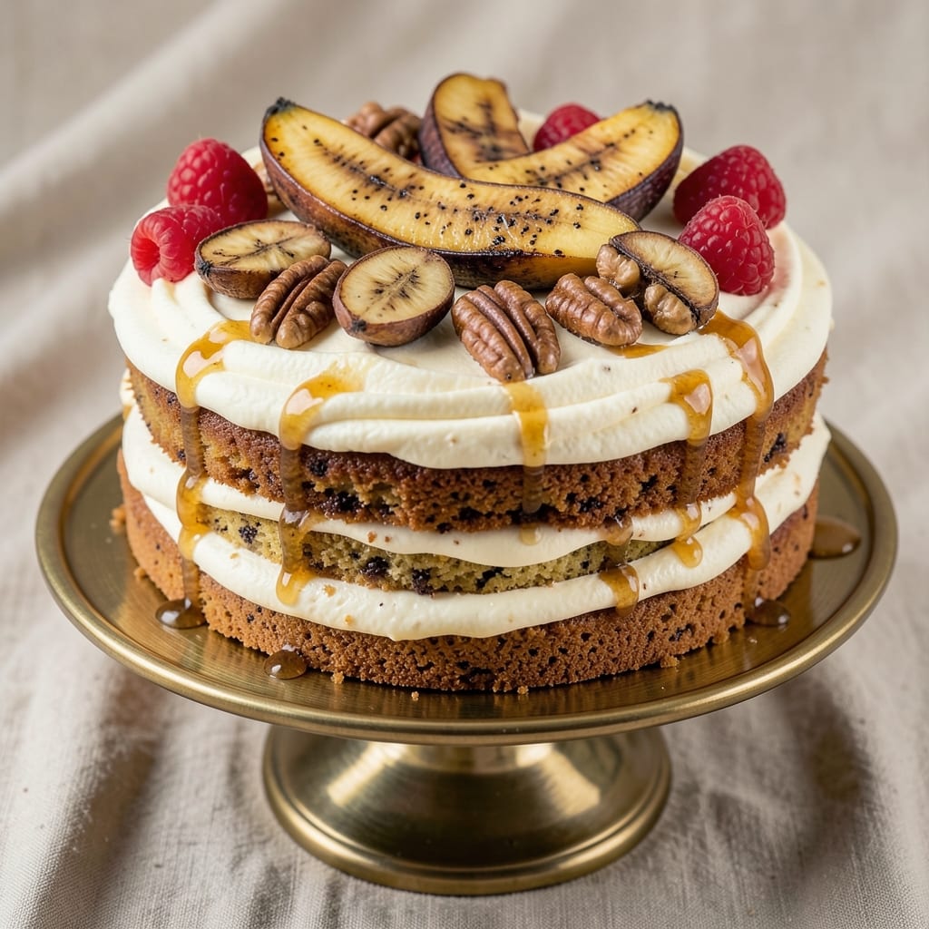 Amazing Banana Cake Recipe: Moist Layers With Vanilla Swirl Magic