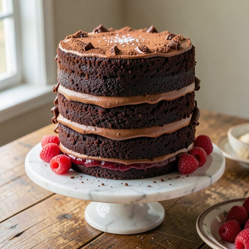 3 Layer Devils Food Cake Recipe: Moist Chocolate Layers With Cream Cheese Frosting Rivers