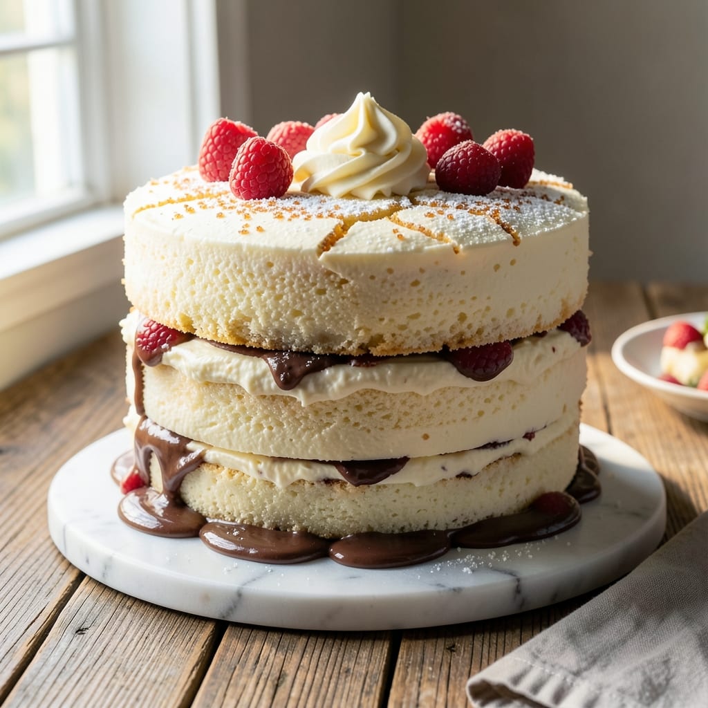 3 Layer Vanilla Cake Recipe From Scratch: No-Fail Height With Vanilla Buttercream Rivers