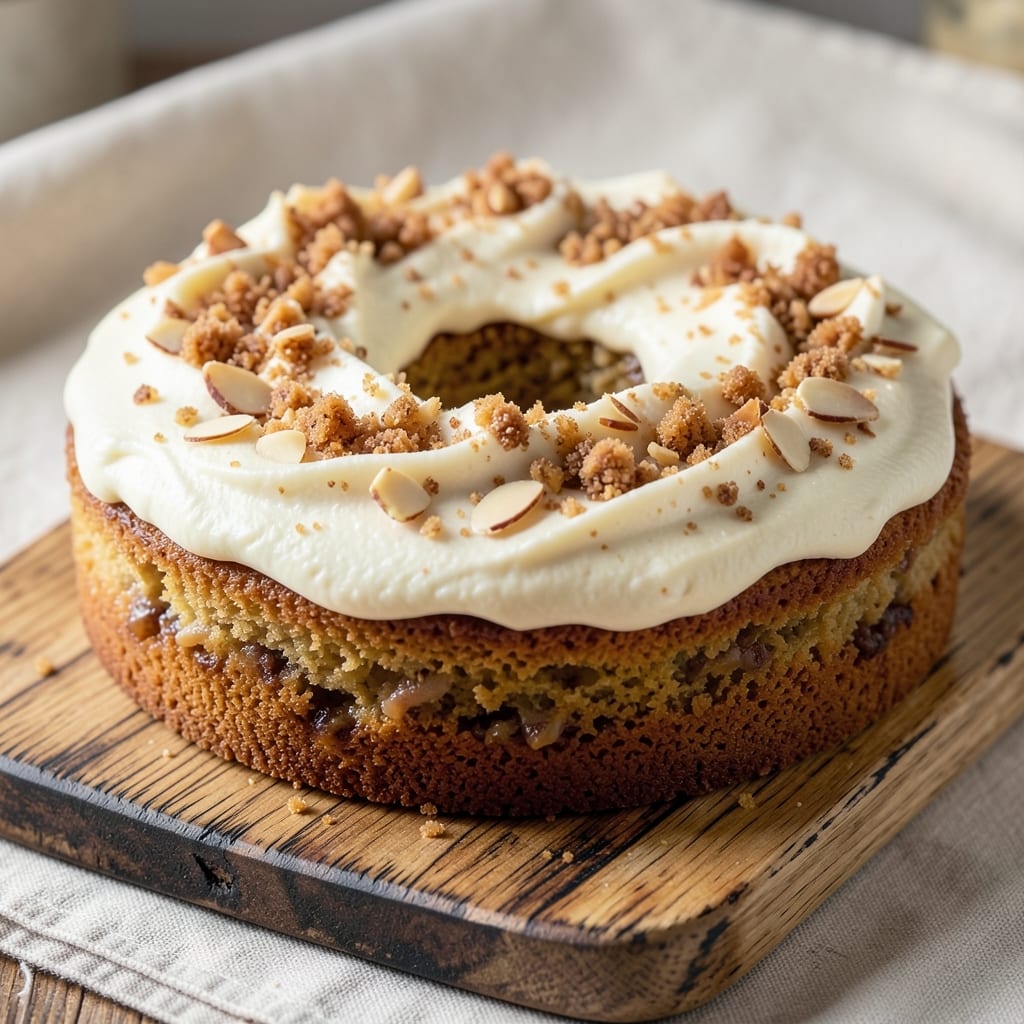 Almond Ring Coffee Cake Recipe: Vanilla-Infused Swirls and Crispy Almond Crown
