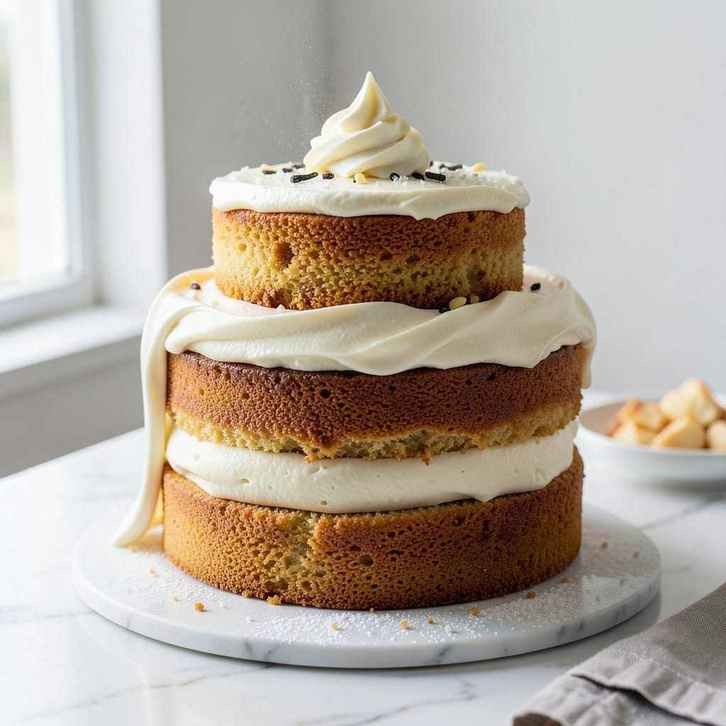 2 Layer Vanilla Cake Recipe From Scratch: No-Fail Rise and Fluffy Layers