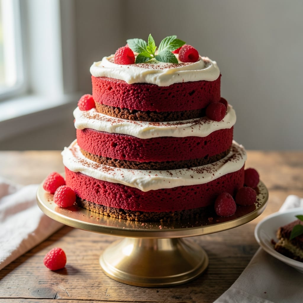 Amazing Red Velvet Cake Recipe: Deep Chocolate Cocoa Bloom and Cream Cheese Frosting