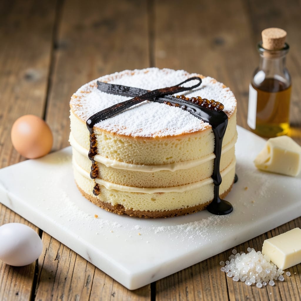 8 Inch Genoise Cake Recipe: Fluffy Vanilla Cloud With Edible Bridges