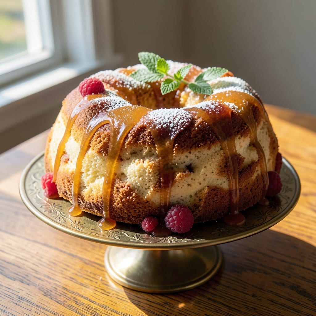 10 Inch Bundt Cake Recipe: Caramelized Top and Vanilla Buttercream Rivers