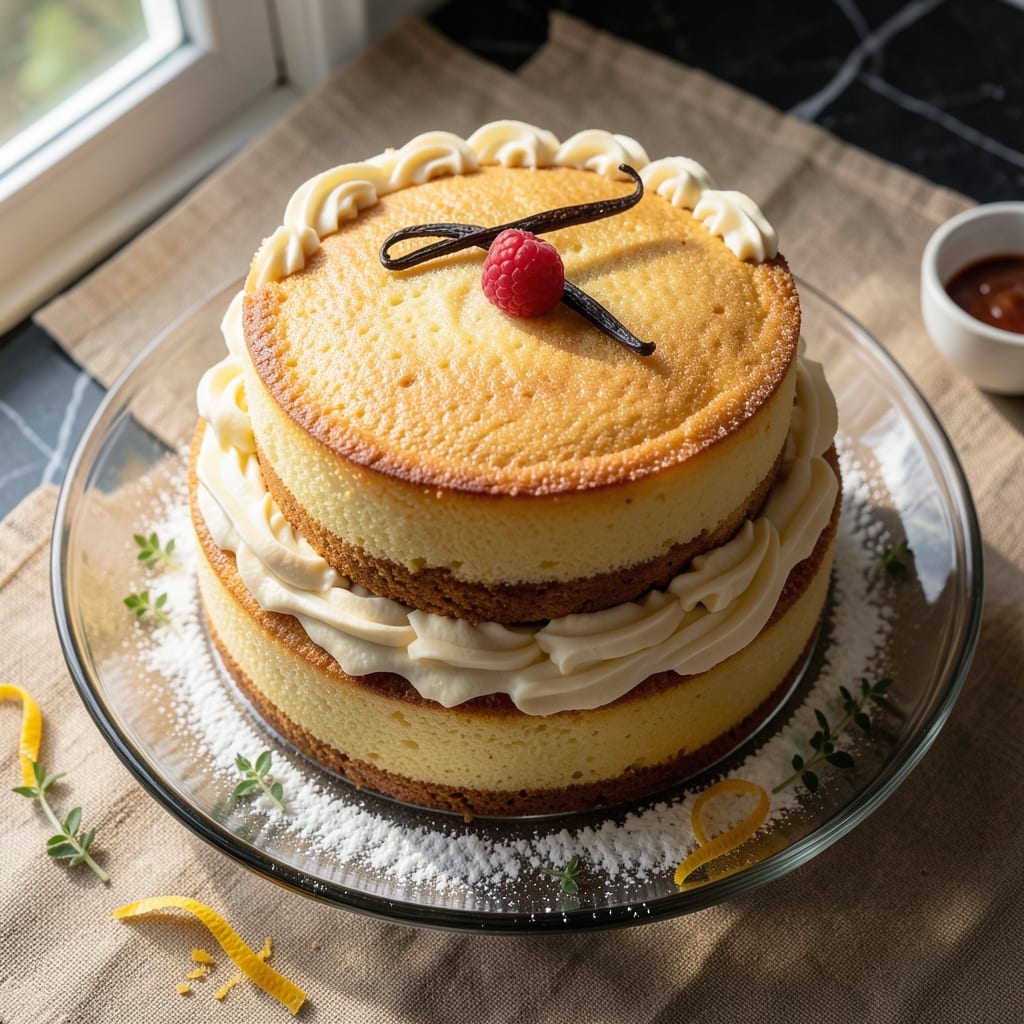1 Kg Sponge Cake Recipe: Light-as-Air Layers With Buttery Vanilla Swirls