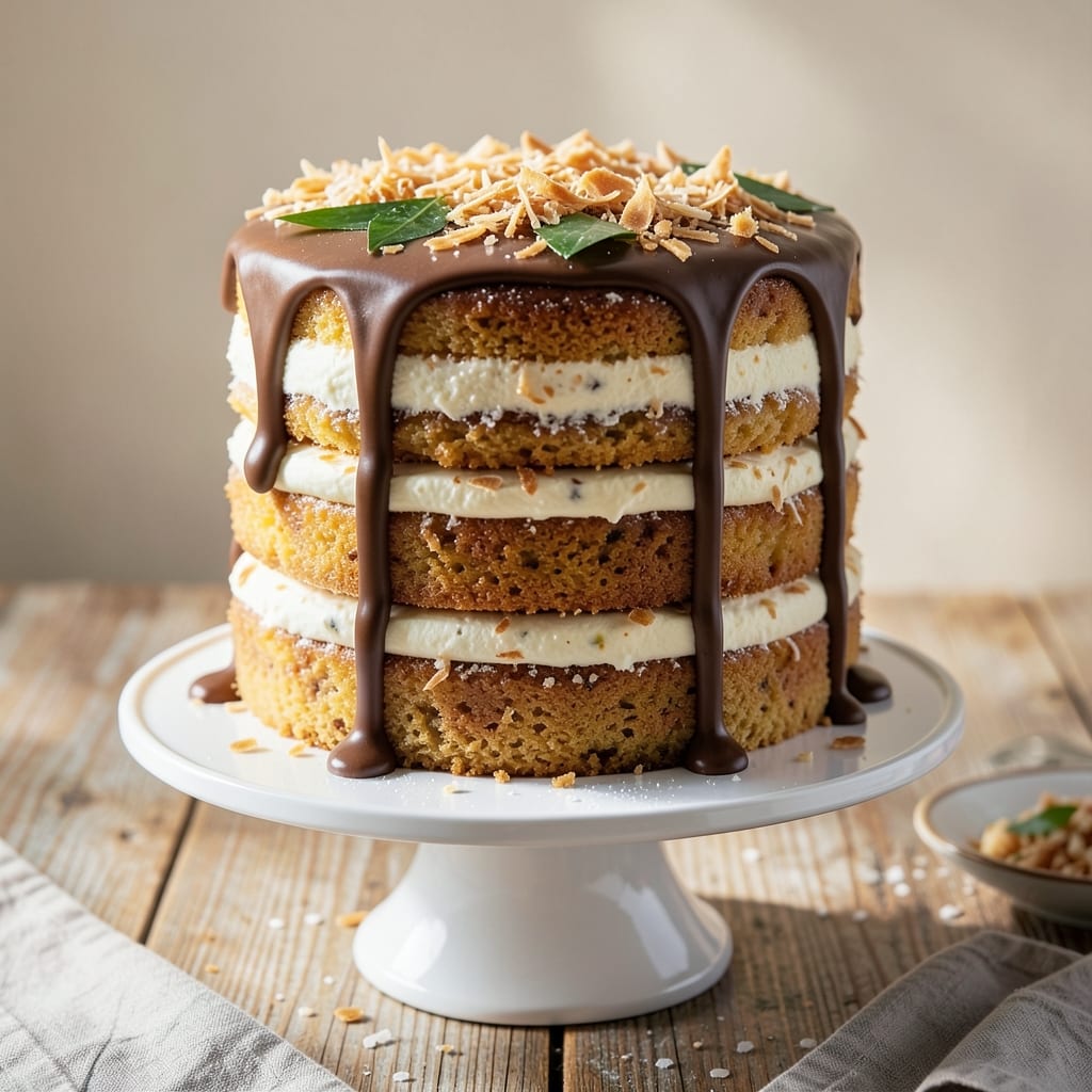4 Layer Coconut Cake Recipe: Tropical Tower With Crunchy Top Magic