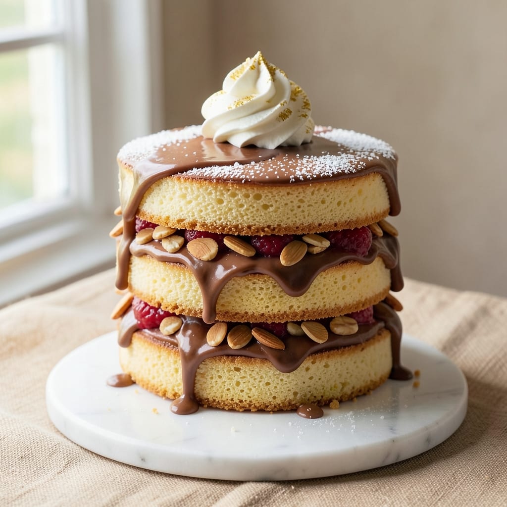 2-Layer Surprise Cake Recipe: Hidden Vanilla Bean Swirls and Crunchy Top Magic