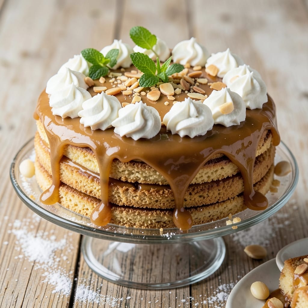 Alfajor Cake Recipe: Nut-Filled Layers with Caramelized Top Magic