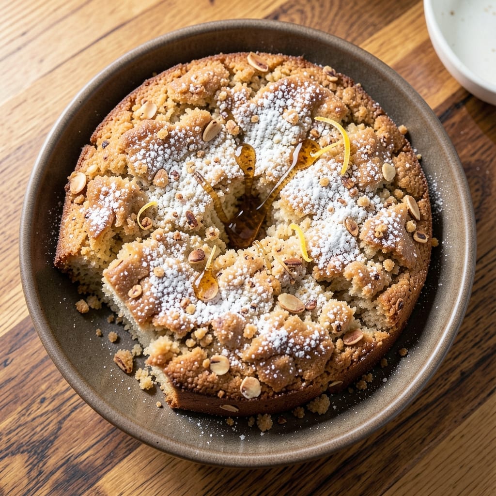 Almond Cornmeal Cake Recipe: Nutty-Grit Texture with Vanilla Infusion