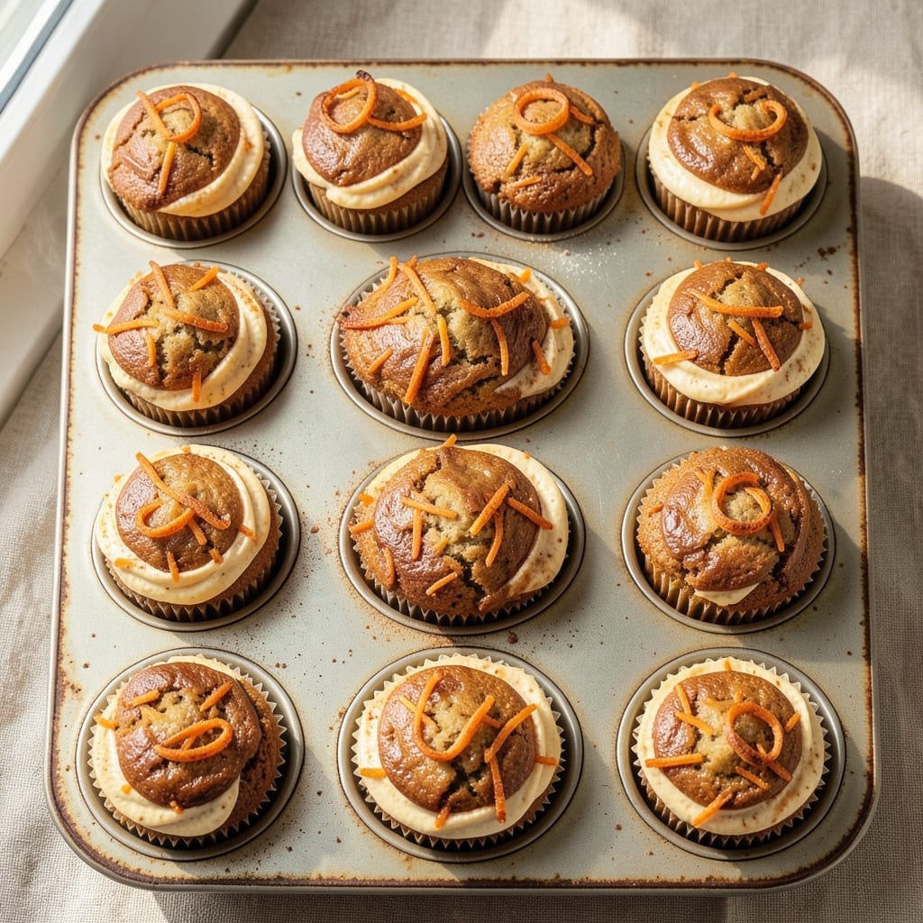 24 Carrot Cake Cupcakes Recipe: Moist Spice-Packed Bites With Cream Cheese Frosting Swirls