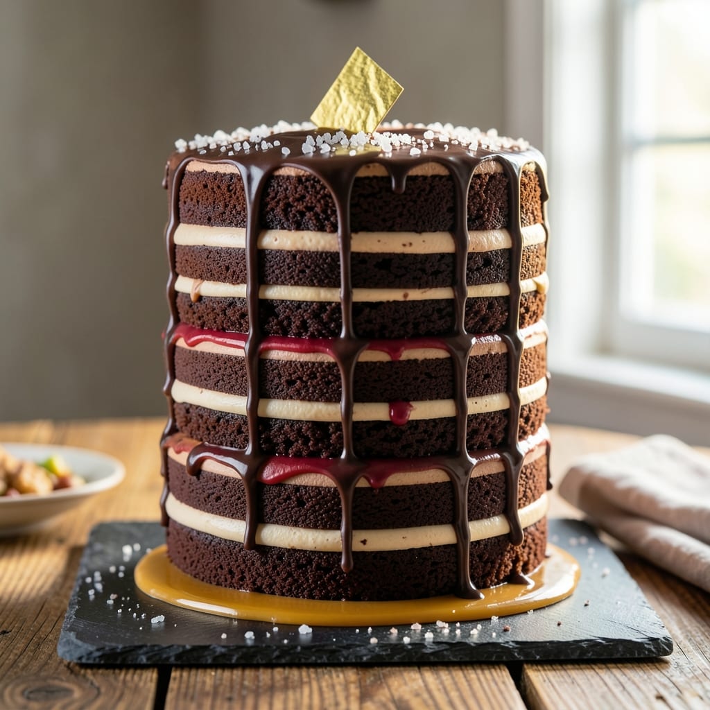 16-Layer Chocolate Cake Recipe: Deep Chocolate Depth in Every Bite